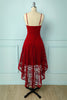 Load image into Gallery viewer, Straps Dark Red Lace Dress