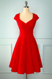 Red Solid Dress