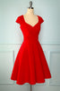 Load image into Gallery viewer, Red Solid Dress