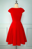 Red Solid Dress