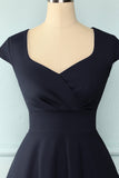 Navy Solid Dress