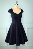 Navy Solid Dress