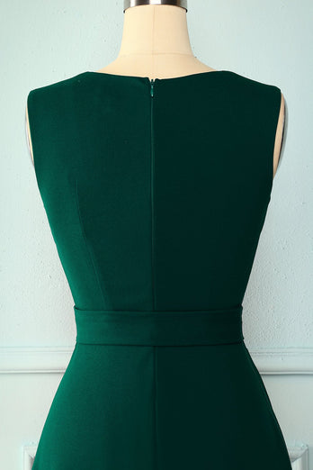 Soft Dark Green Dress