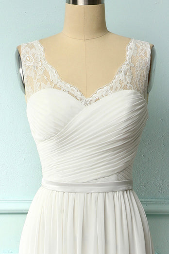 Ivory Long Bridesmaid Dress