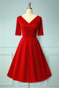 Load image into Gallery viewer, Burgundy Velvet Dress