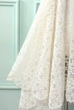 White Lace Asymmetrical Dress