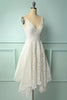 Load image into Gallery viewer, White Lace Asymmetrical Dress