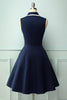 Load image into Gallery viewer, Navy Blue 1950s Style Dress