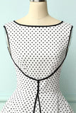 Faked Two Piece Dots Dress