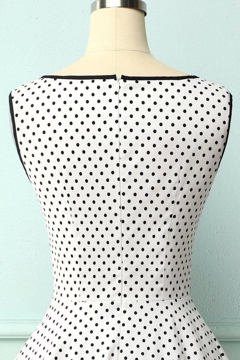Load image into Gallery viewer, Faked Two Piece Dots Dress