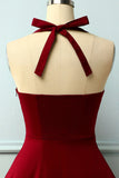 Dark Red 50s Rockabilly Pin Up Dress