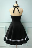 Black 50s Rockabilly Pin Up Dress