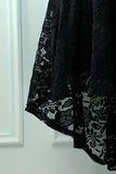 Black V-Neck Lace Dress