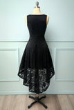 Black V-Neck Lace Dress