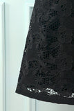 Black Floral Lace Dress