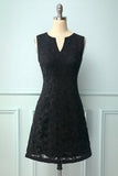 Black Floral Lace Dress