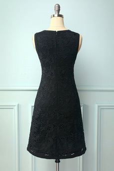 Black Floral Lace Dress