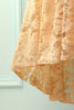 Load image into Gallery viewer, Champagne Lace Asymmetrical Dress