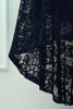 Load image into Gallery viewer, Asymmetrical Navy Lace Dress