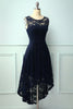 Load image into Gallery viewer, Asymmetrical Navy Lace Dress