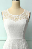 White Midi Lace Dress