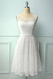 White Midi Lace Dress