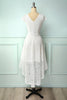 Load image into Gallery viewer, White High Low Lace Dress