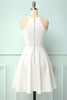 Load image into Gallery viewer, White Hollow Skater Dress