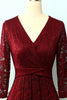 Load image into Gallery viewer, Burgundy High Low Lace