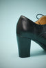 Load image into Gallery viewer, Black Leather Chunky Heels