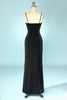 Load image into Gallery viewer, Black Velvet Evening Party Dress