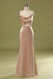 Champagne Satin Dress