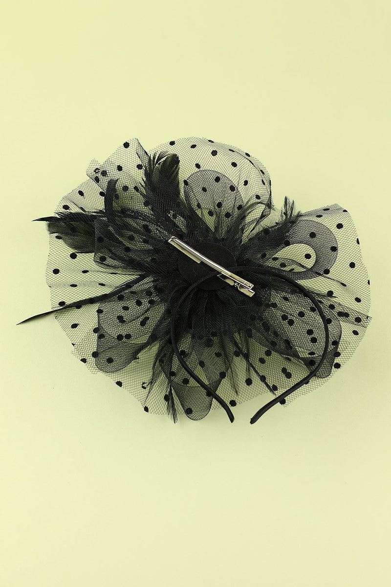 Load image into Gallery viewer, 1920s Feather Tulle Headband
