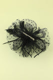 1920s Feather Tulle Headband