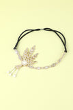 White Beaded 1920s Flapper Headband