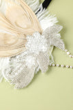 1920s Feather Sequin Flapper Headband