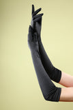 Black 1920s Party Gloves