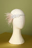 Load image into Gallery viewer, 1920s Feather Beaded Flapper Headband