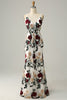 Load image into Gallery viewer, Mermaid Spaghetti Straps Flower Printed Long Prom Dress