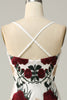 Load image into Gallery viewer, Mermaid Spaghetti Straps Flower Printed Long Prom Dress