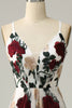 Load image into Gallery viewer, Mermaid Spaghetti Straps Flower Printed Long Prom Dress