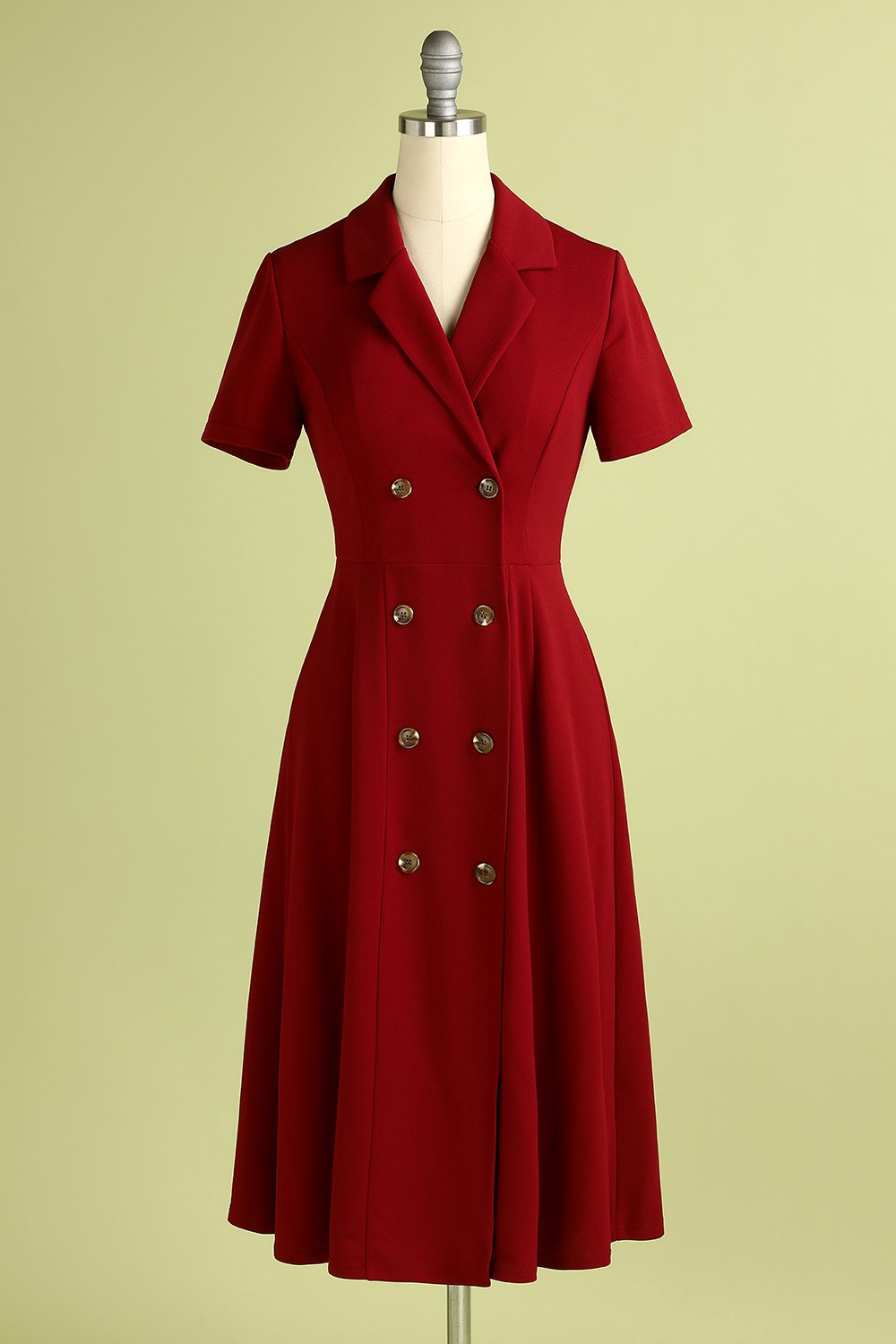Burgundy Vintage Dress