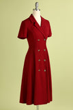 Burgundy Vintage Dress