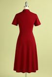 Burgundy Vintage Dress