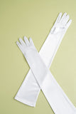 White 1920s Party Lengthen Gloves