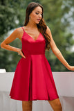 Red A-Line Dress