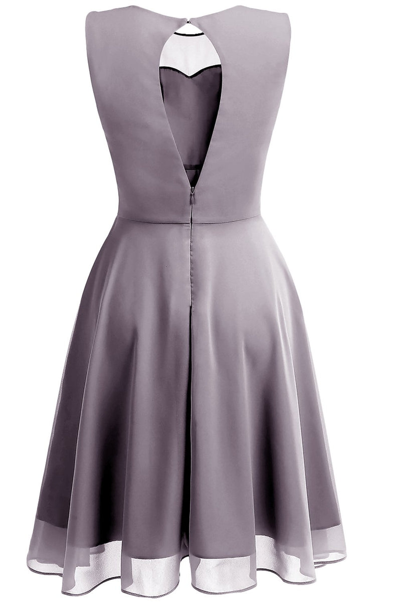 Load image into Gallery viewer, Burgundy Vintage Dress with Keyhole