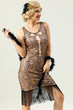 Golden 1920s Gatsby Dress