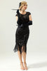 Load image into Gallery viewer, Sequins 1920s Fringe Dress