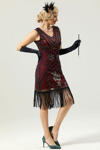 Sleeveless 1920s Gatsby Dress